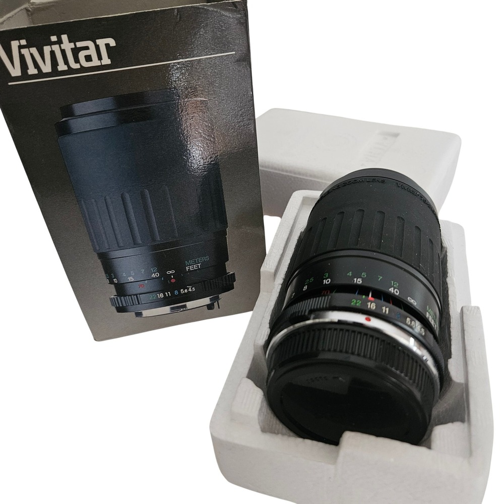 Vivitar 70-210mm f4.5-5.6 Macro Focusing Zoom Lens for Olympus OM Mount MC 52mm